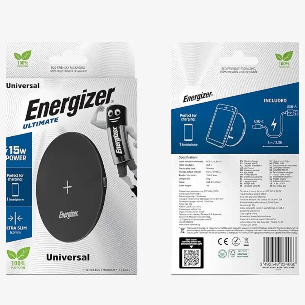 Energizer 15W Qi Wireless Charging Pad - Techty