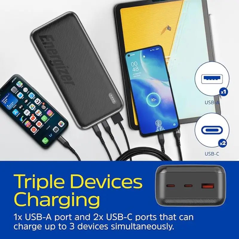 Energizer 30,000mAh 22.5W Power Bank - Techty