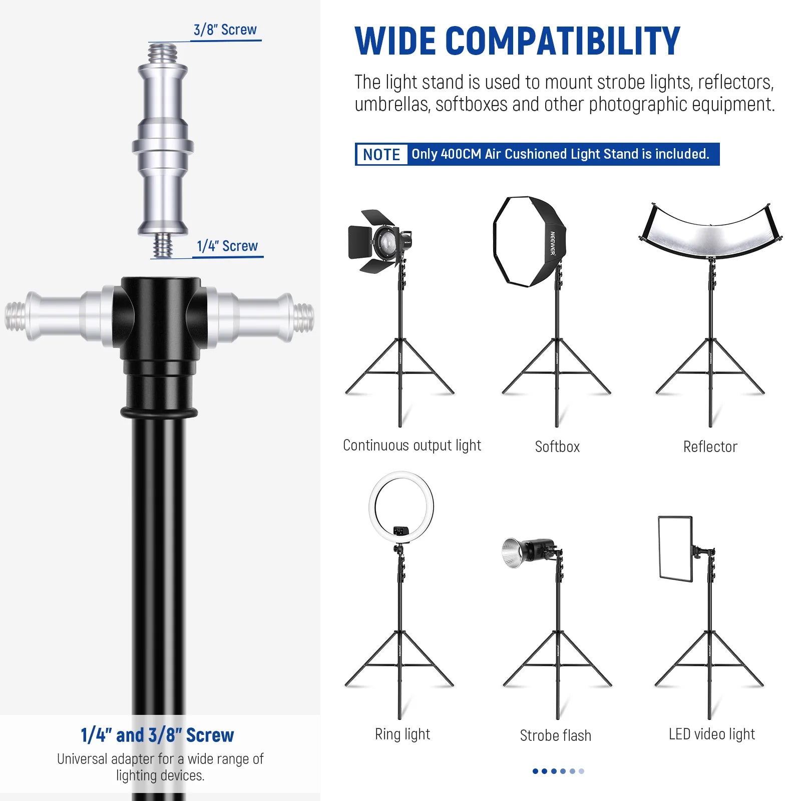 Neewer ST-400AC Air Cushioned Light Stand