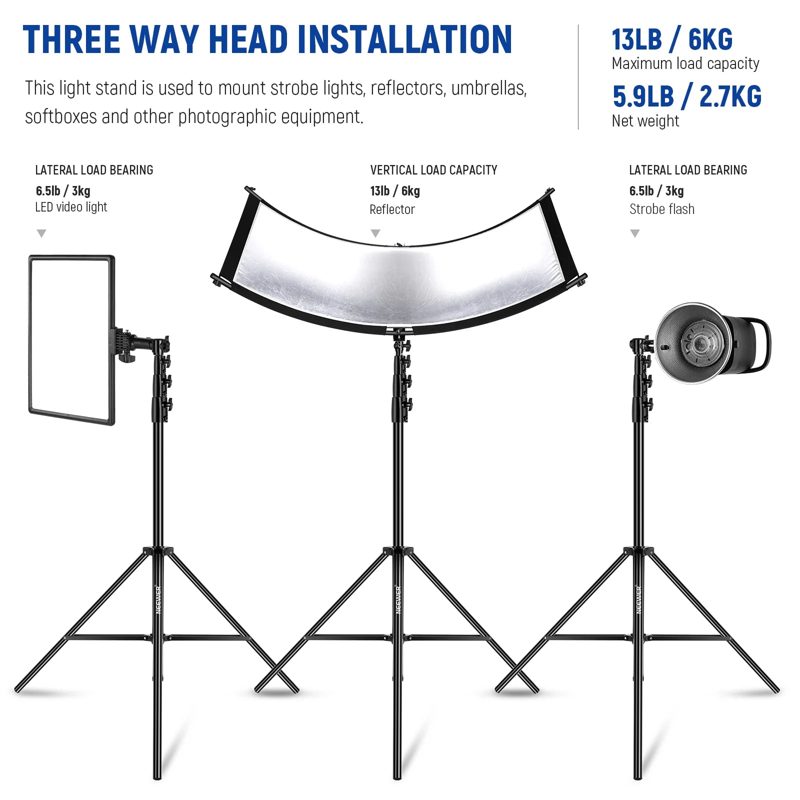 Neewer ST-400AC Air Cushioned Light Stand