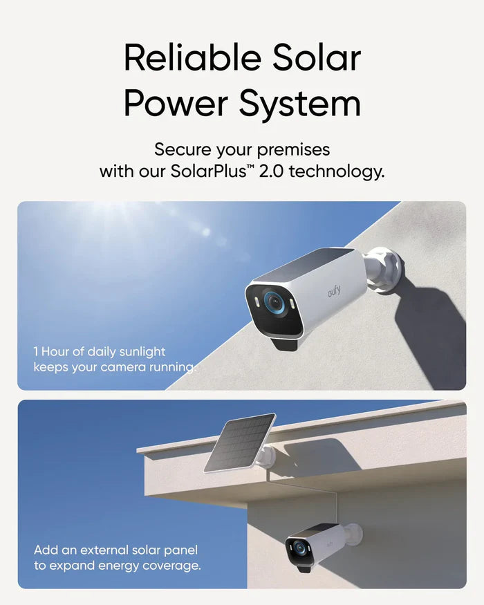 Eufy Cam S3 Pro 2-Cam Kit- White + Black