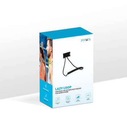 Pawa PW-NKBLZ2T1 Lazy Loop Universal Adjustable Neck Mount - Black