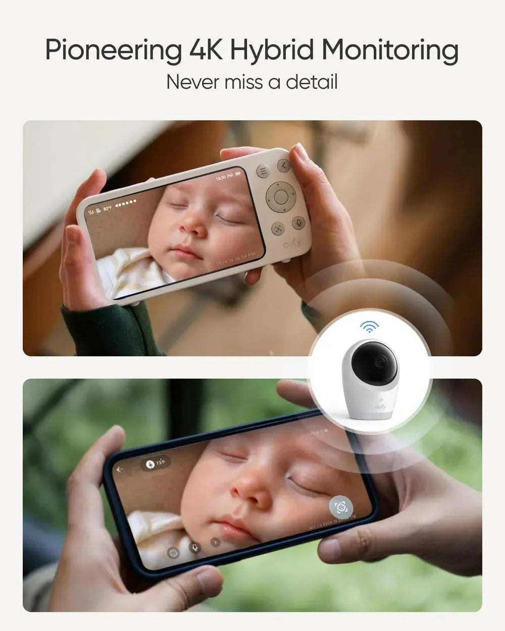 eufy E21 5" Smart Video Baby Monitor with 4K Pan-Tilt Camera