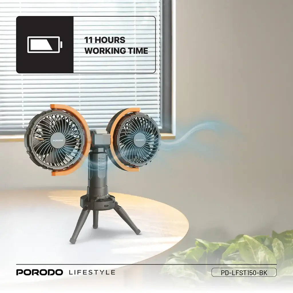 Porodo Dual-Head Oscillating Fan