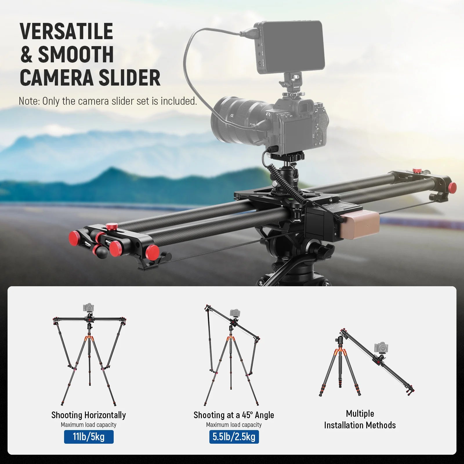 Neewer ER1 80cm App Electronic Video Slider