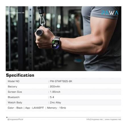 Pawa Vertex Smart Watch Curved Display