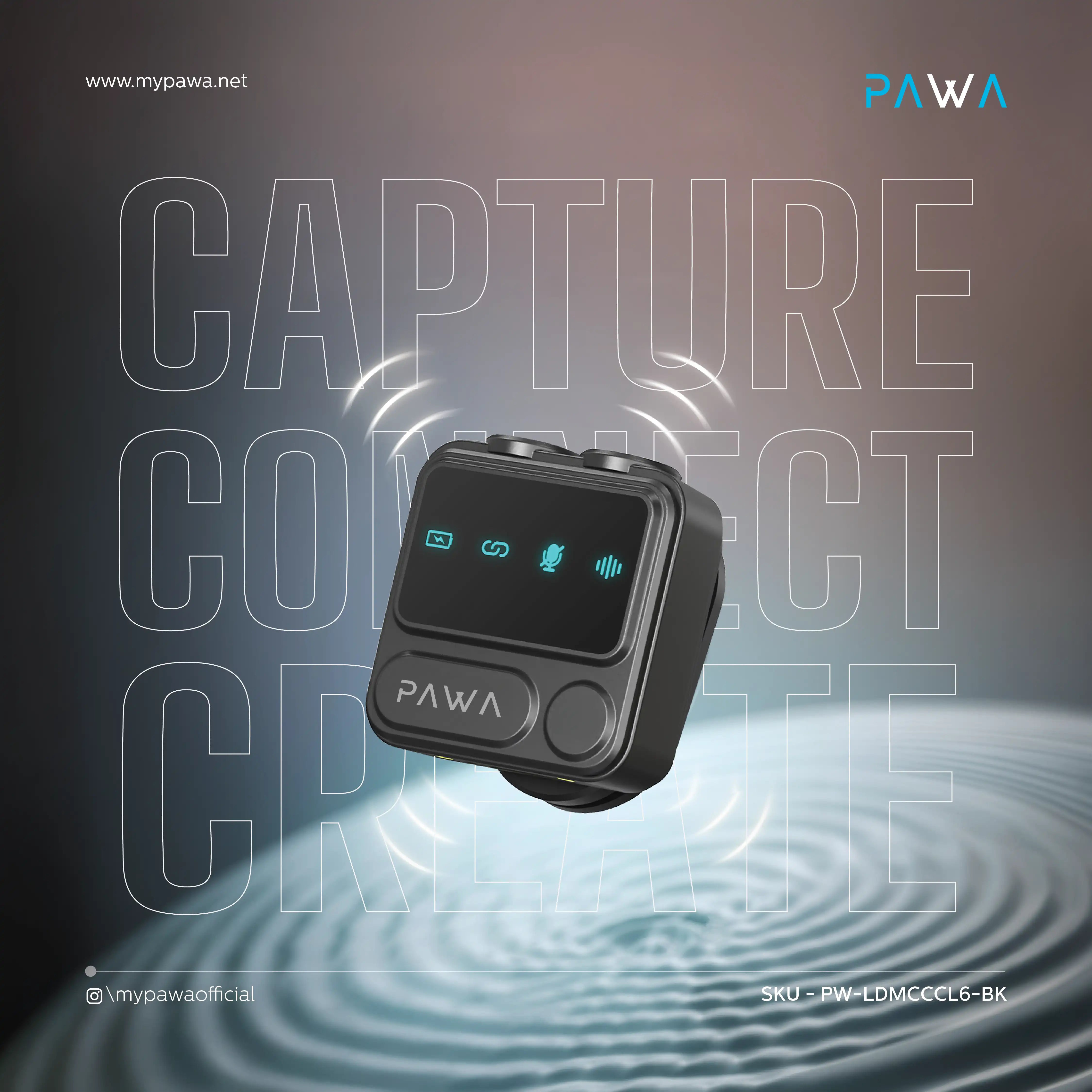 Pawa Holly Mike Microphone with AI Noise Reduction