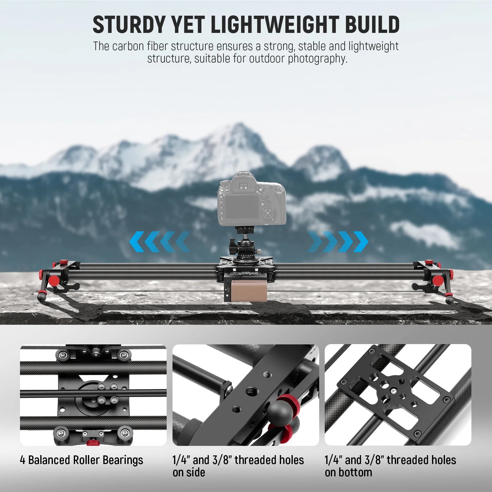 Neewer ER1 80cm App Electronic Video Slider