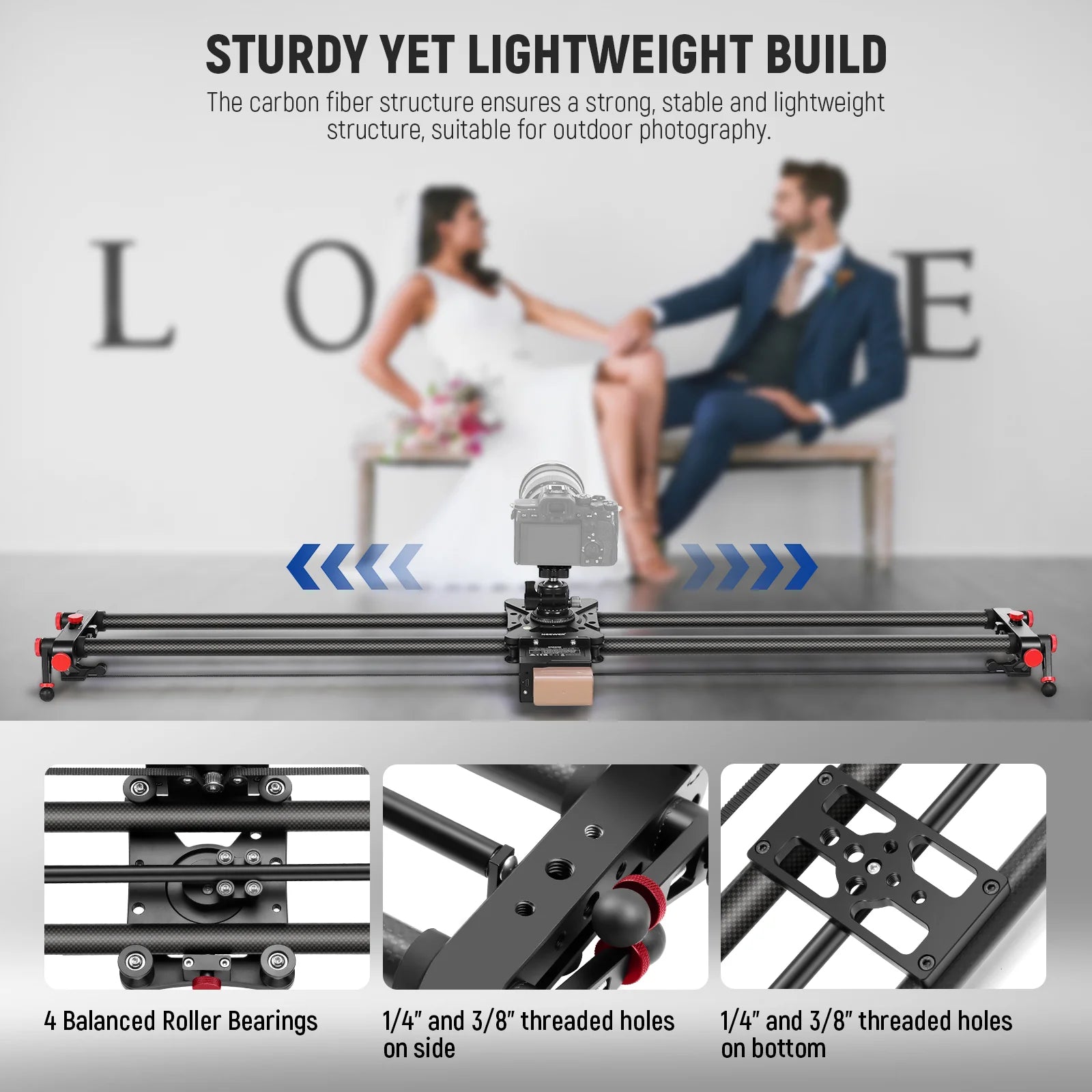 Neewer ER1 80cm App Electronic Video Slider