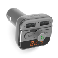 Porodo Wireless Hands-Free Car Kit With Built-In FM Transmitter (15W)
