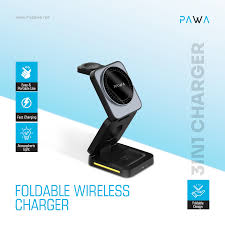Pawa 3-in-1 Foldable Wireless Charging Station