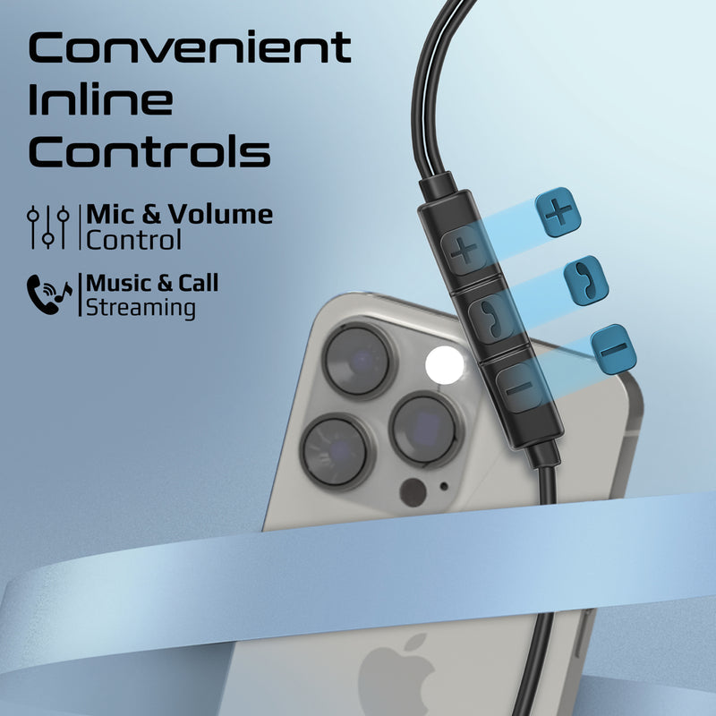 Promate Silken-ENC USB-C Wired Stereo Earphones