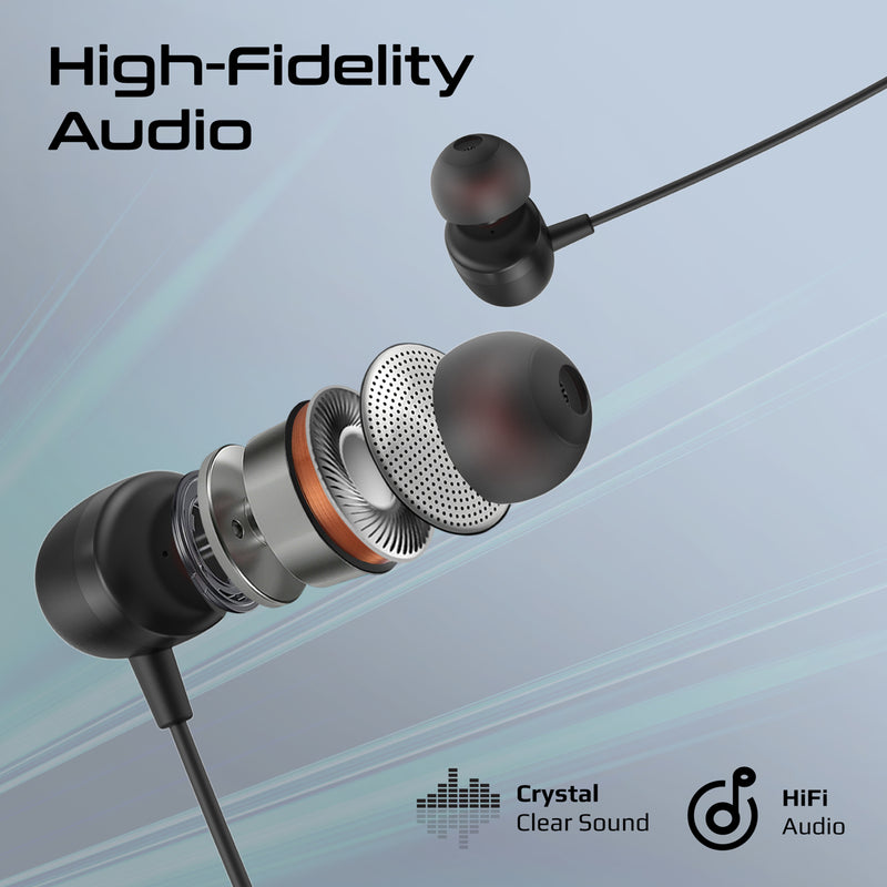 Promate Silken-ENC USB-C Wired Stereo Earphones