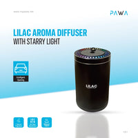 Pawa PW-PCADL80-BK Lilac Aroma Diffuser with Starry Light - Black
