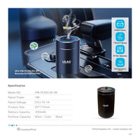 Pawa PW-PCADL80-BK Lilac Aroma Diffuser with Starry Light - Black