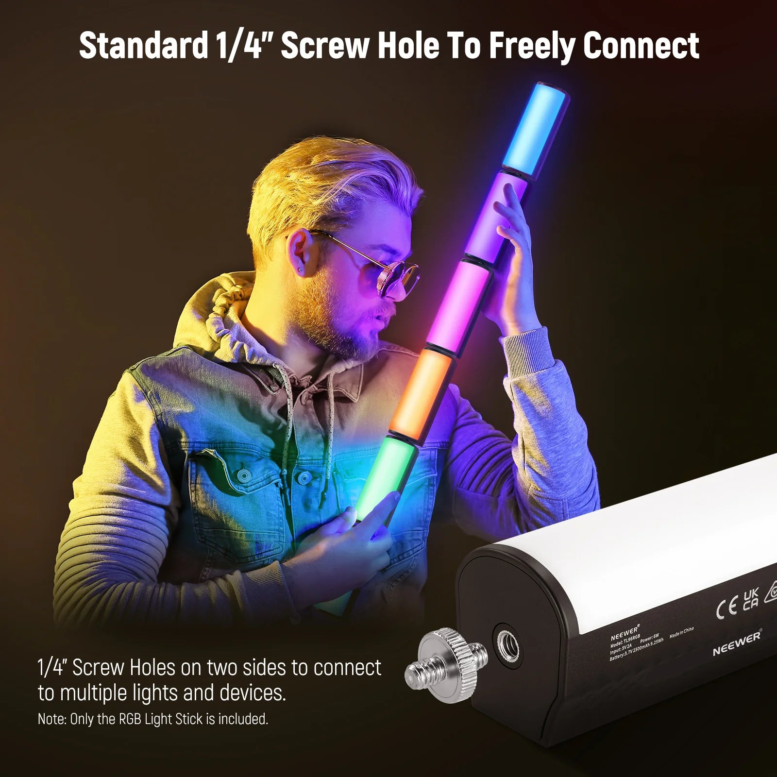 Neewer TL96RGB Handheld RGB LED Video Light Wand