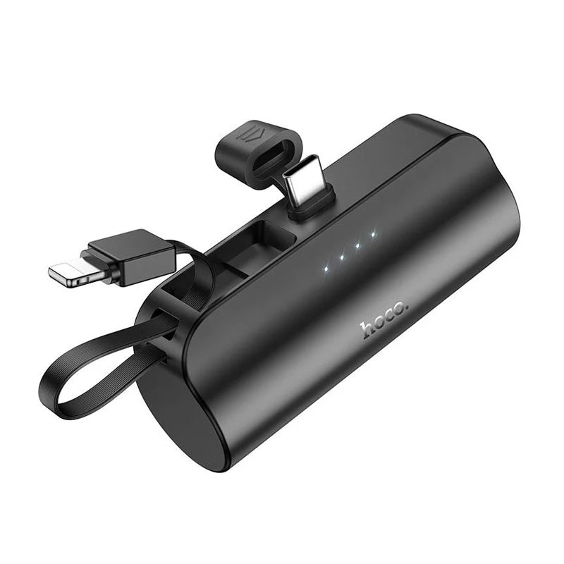 Hoco DB53 5000mAh Pocket Power Bank - Type-C and Lightning Compatible