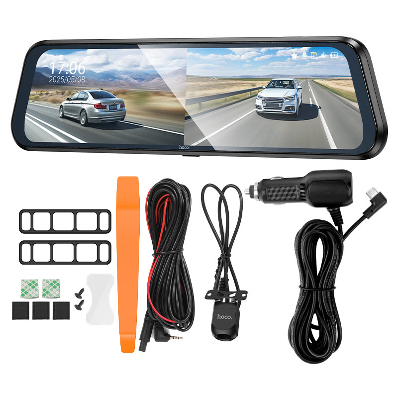 HOCO DV16 9.66-Inch Dual-Channel Dash Cam