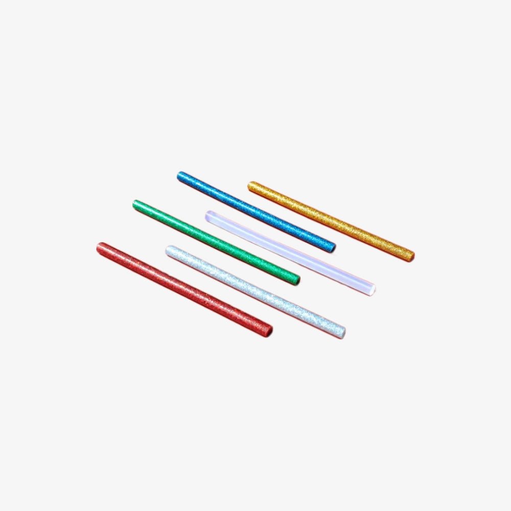 Hoto Hot Melt Glue Stick – 20 pcs (Colored + Transparent) - Techty