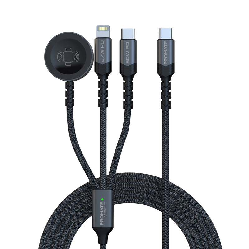 Promate iCharge Trio 5 in 1 Multi Connector Cable