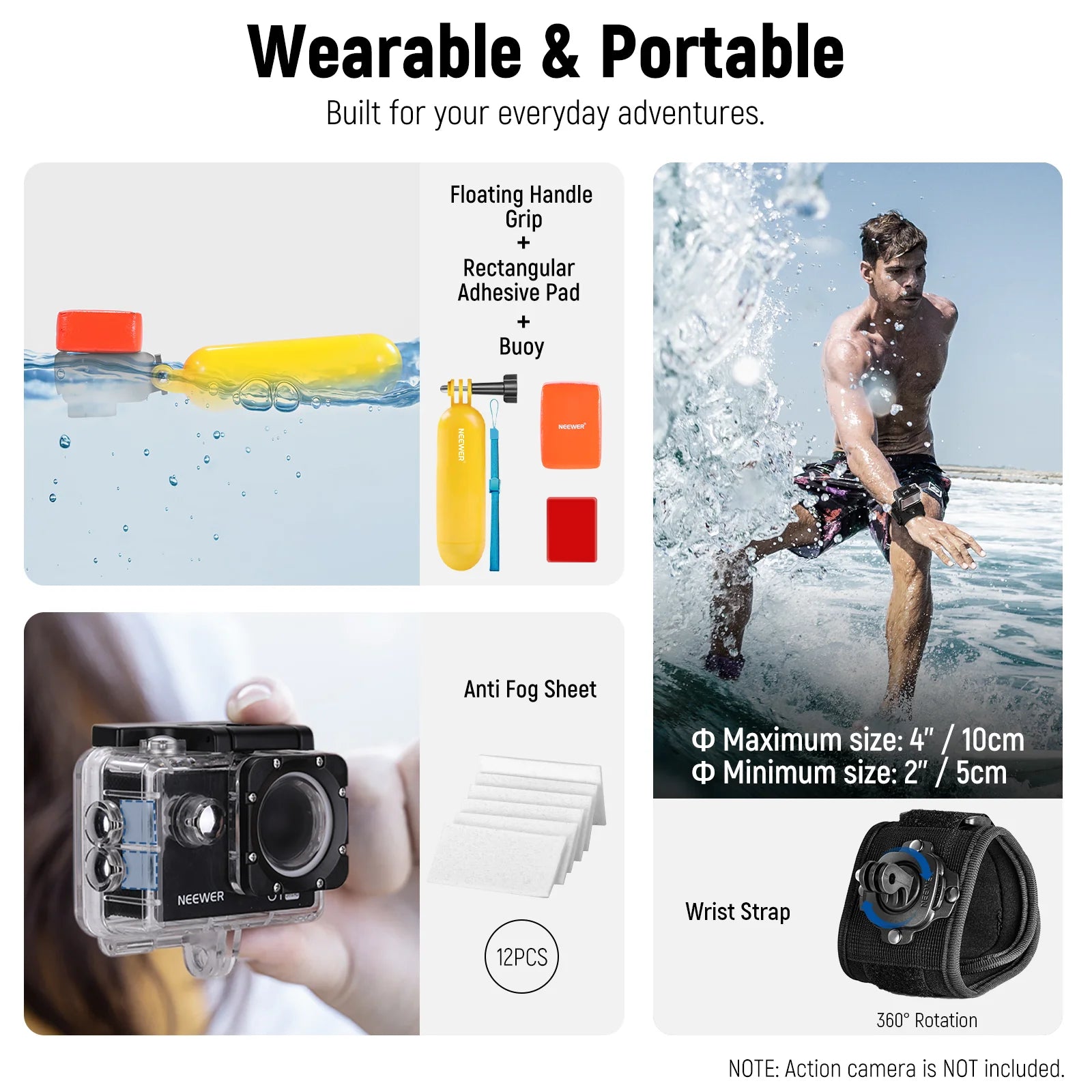 Neewer 50-in-1 Action Camera Accessory Kit
