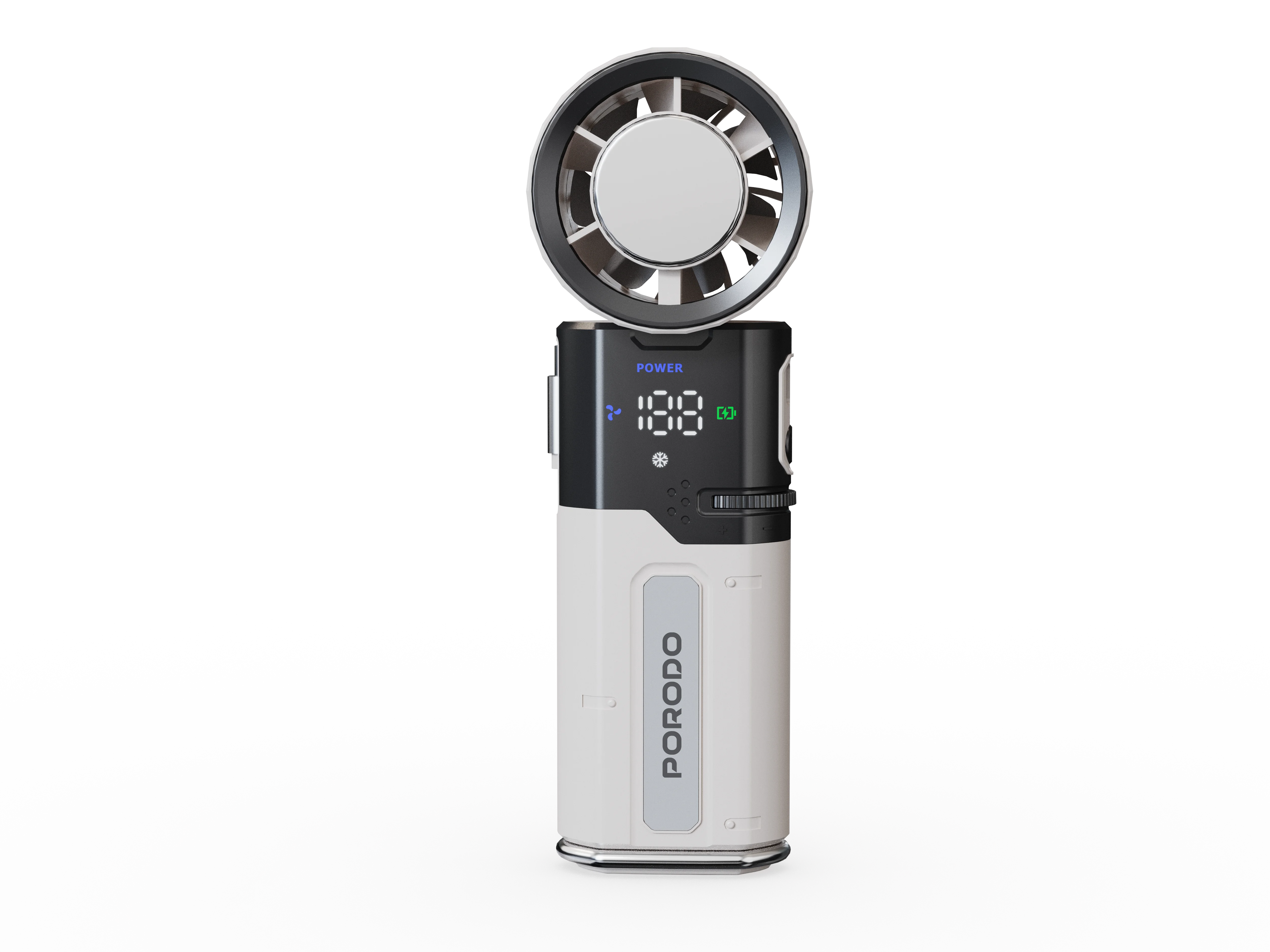 Porodo Lifestyle PDLFSTMF120 Chillo Plus 6000mAh Rechargeable Ice Cooling Fan