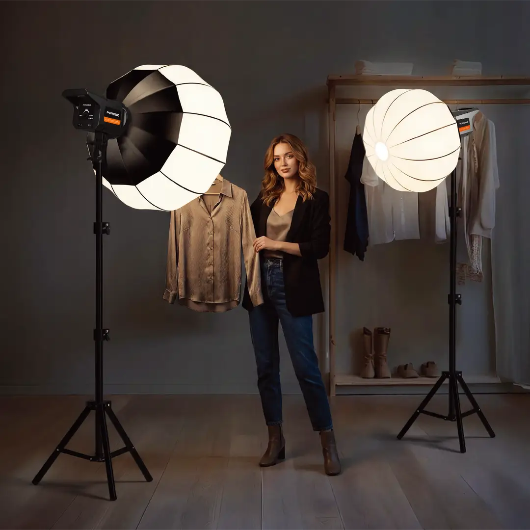 Porodo Lifestyle PDYM600SS Cannes Studio 100W LED Studio Light