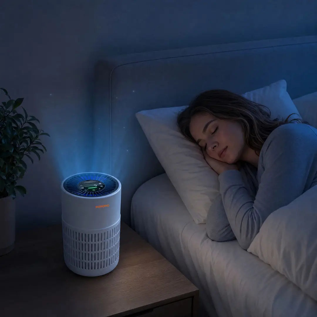 Porodo Lifestyle PDLFSTDK08 Purea Prime Smart Air Purifier with 3-Layer H13 HEPA Filter