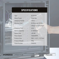 Porodo Lifestyle PDADUS Turboblast 160W Portable Air Blower