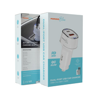 Porodo Blue PBJMM126 52.5W Dual-Port USB Car Charger