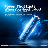 Powerology AA 2-Pack USB-C Rechargeable Batteries