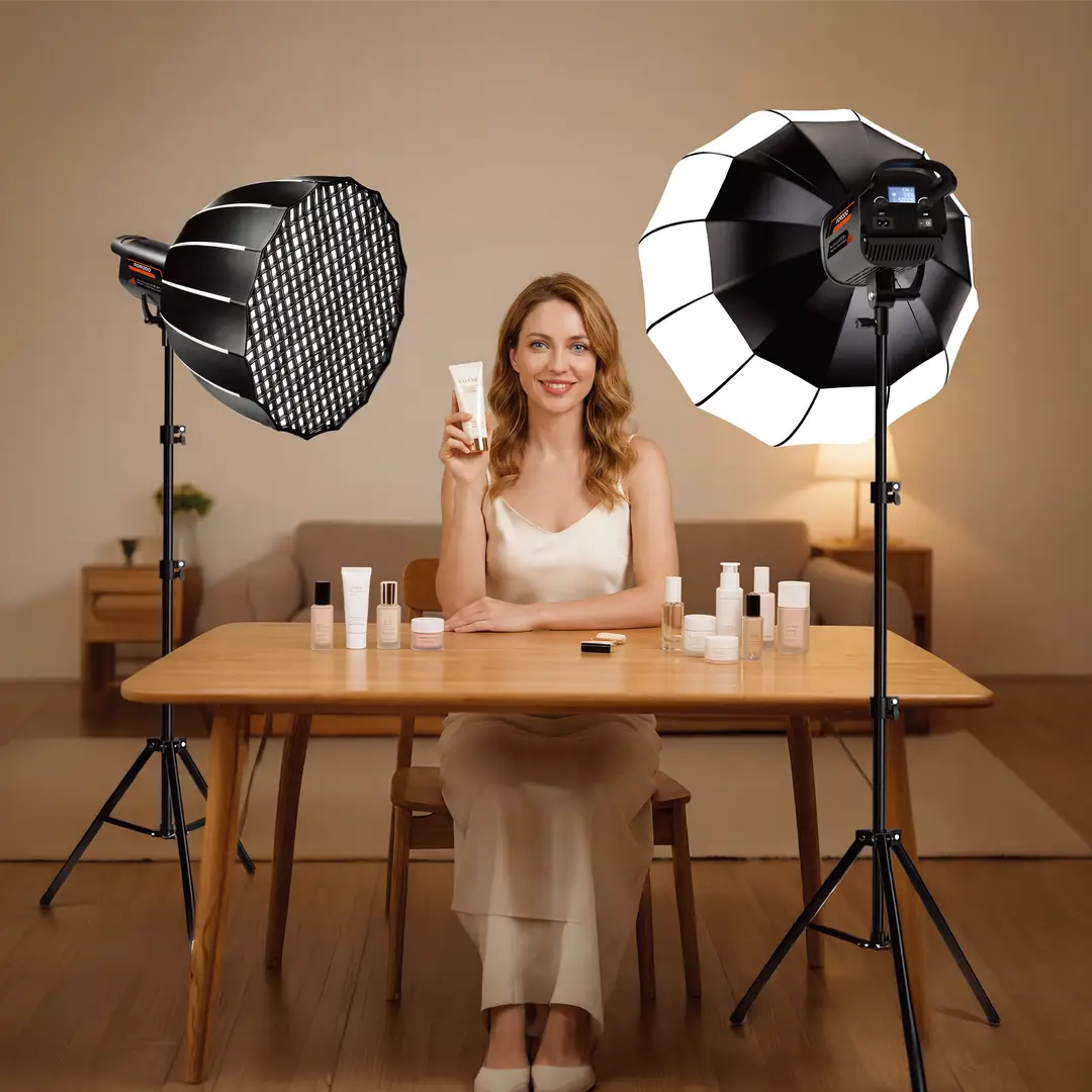 Porodo Lifestyle PDYM300BI Cannes Studio 150W COB Live Photography Light
