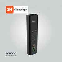 Porodo PD-FWCH031 85W 9-Port USB Charging Hub UK