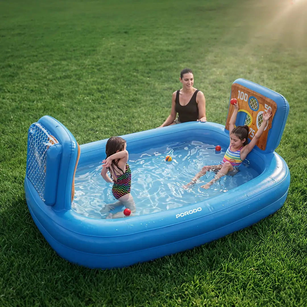 Porodo Lifestyle PDFDS13 Goal Splash Inflatable Football Play Pool