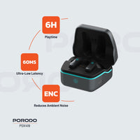Porodo Gaming PDX419 Ultra Low-Latency Gaming Earbuds