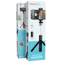 Porodo Blue PBS03SST FlexiTripod Selfie Stick with Foldable Tripod