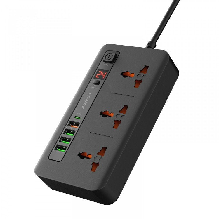 Porodo PD-FWCH013 Multi-Port Power Hub with USB-A & USB-C UK
