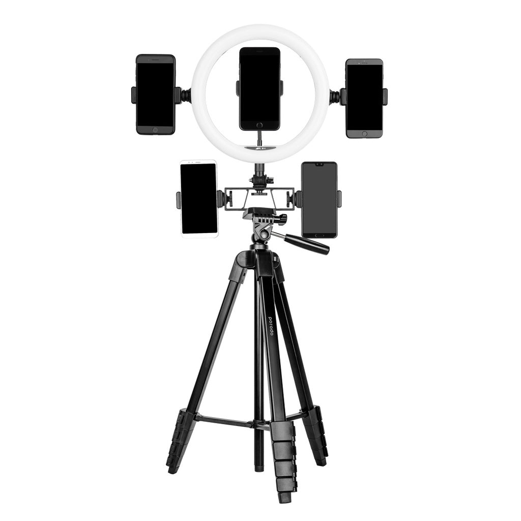 Porodo PD-TRPAL Professional Aluminum Gimbal Tripod 171cm