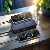 Porodo PDPBAS149 20000mAh Solar Power Bank with Flashlight