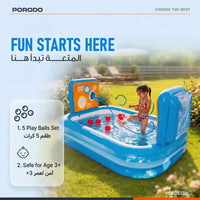 Porodo Lifestyle PDFDS13 Goal Splash Inflatable Football Play Pool