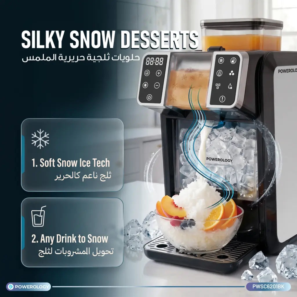Powerology ALASKA 2-in-1 Ice & Snow Maker