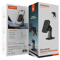 Porodo PDHSM35 Dual Mount Magnetic Car Phone Holder