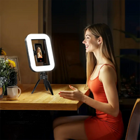 Porodo Lifestyle PDLFST214 Handheld Ring Light Grip with Phone Clamp & Desktop Stand