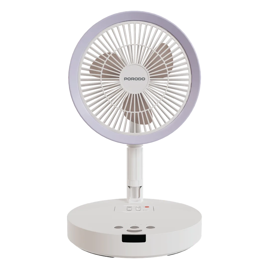 Porodo Lifestyle PDLFSTMT807 Chillo Porto 8" Foldable Cooling Fan with Remote