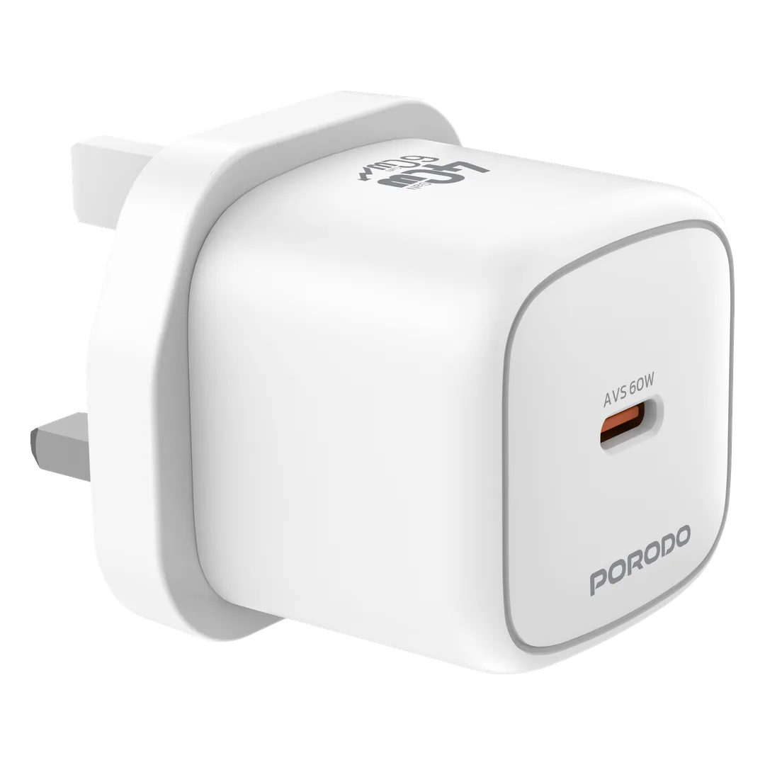 Porodo PDC451C SnapLink 40W USB-C GaN Fast Charger UK