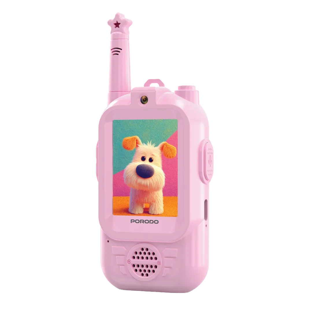 Porodo PDBSTAR Piko Piko Rechargeable Kids Video Walkie-Talkie Set