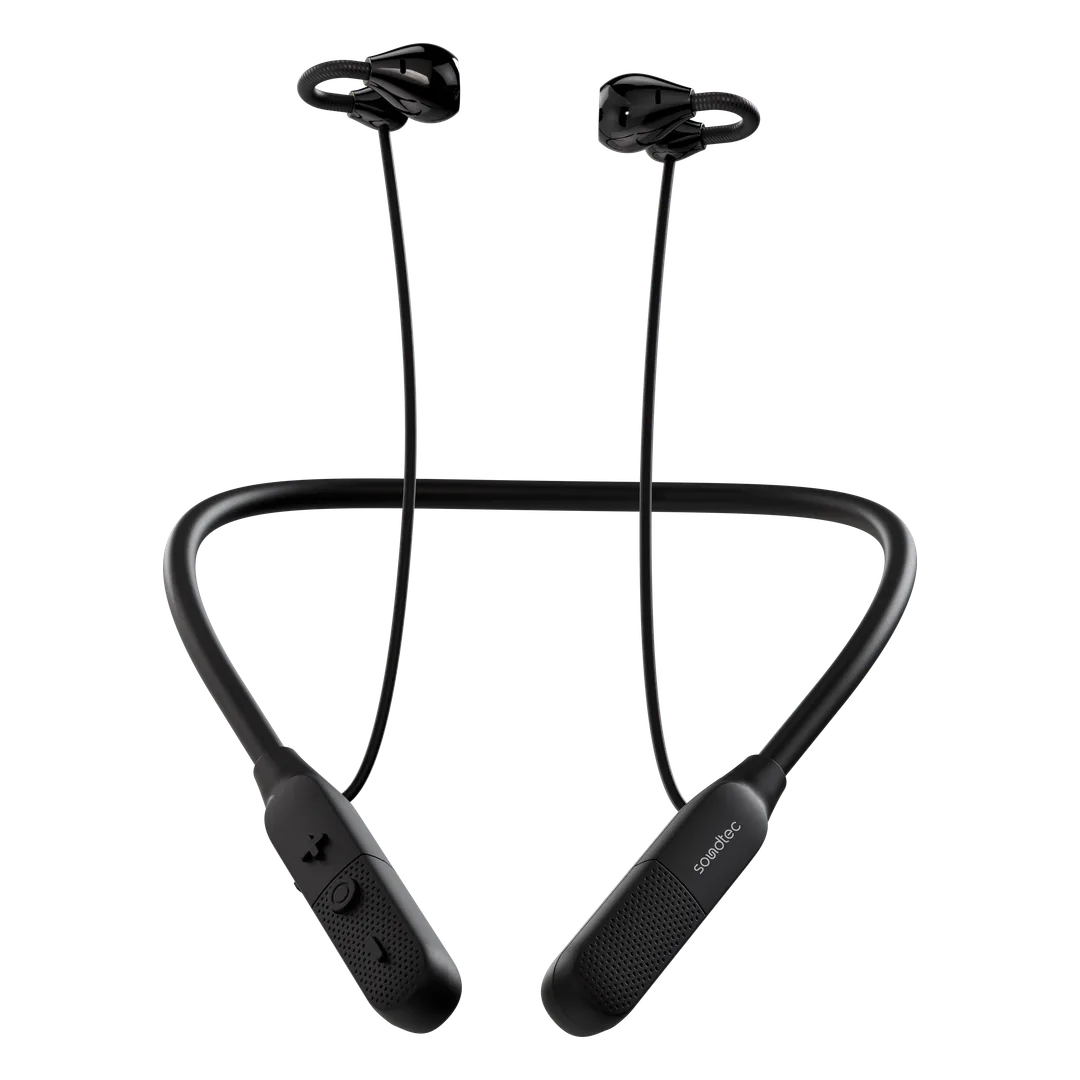Porodo Soundtec PDSTY9V AIVA Wireless Neckband with Ear Clip & Dual Connection