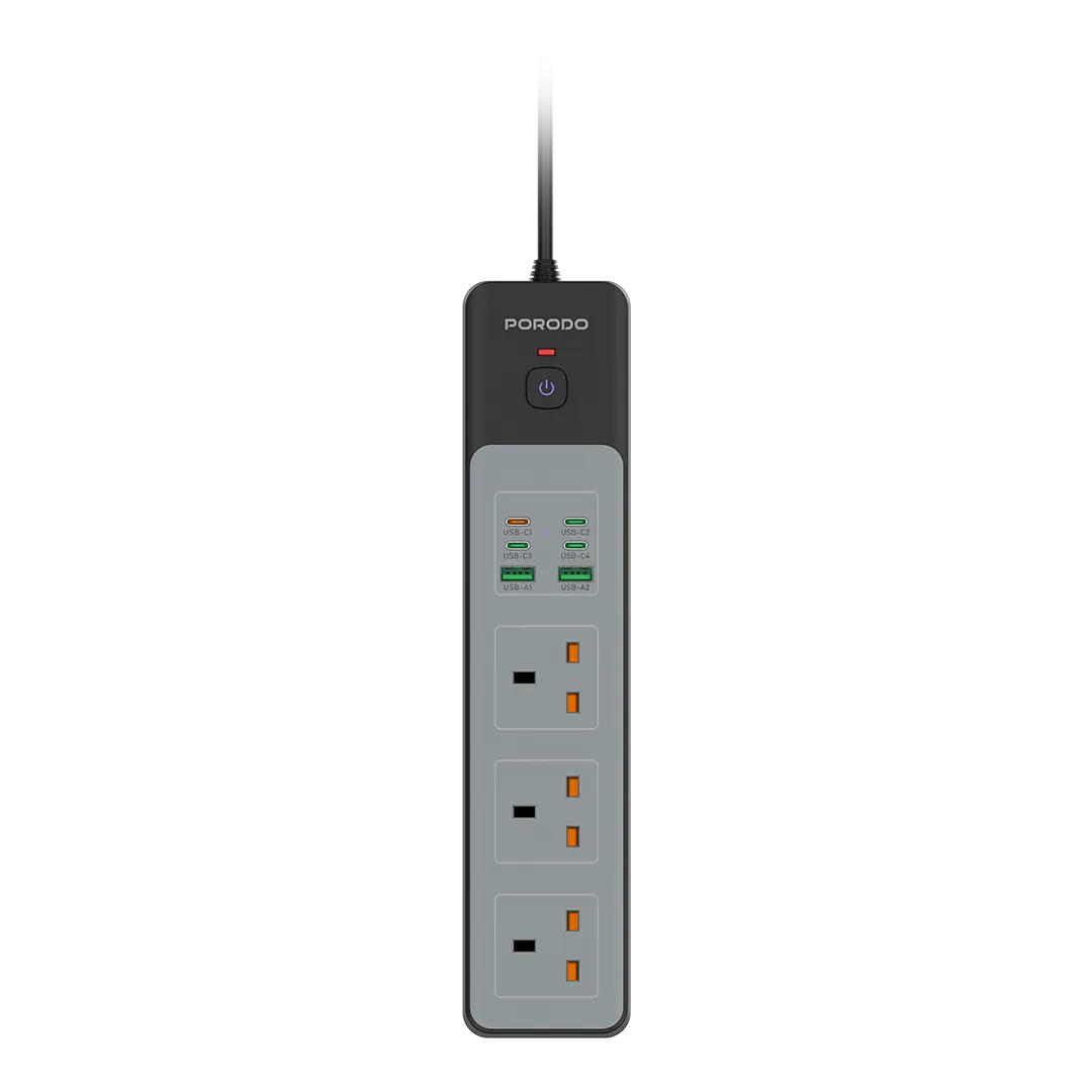Porodo PD-FWCH052 3AC 45W Power Strip UK