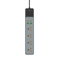 Porodo PD-FWCH045 4AC 65W 3000W Power Strip UK