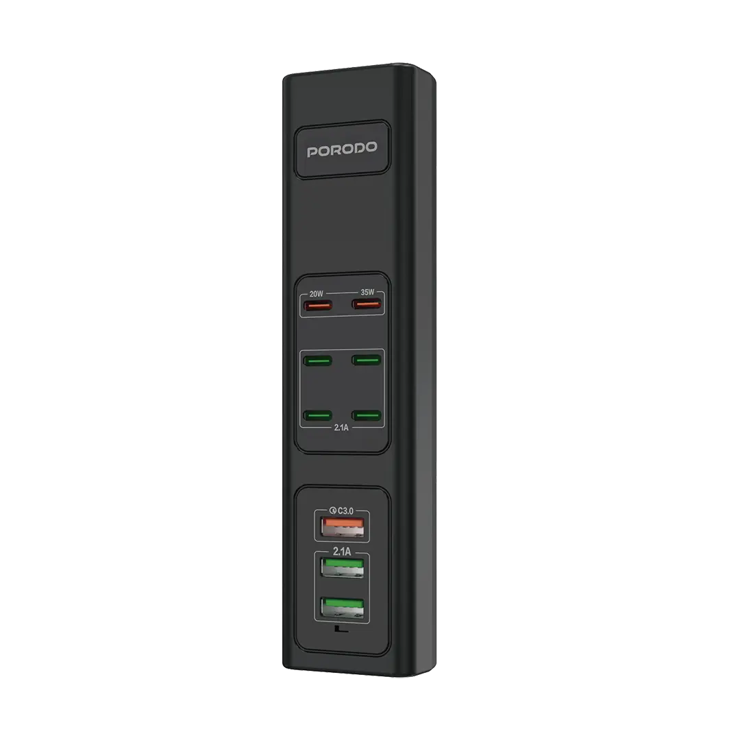 Porodo PD-FWCH031 85W 9-Port USB Charging Hub UK